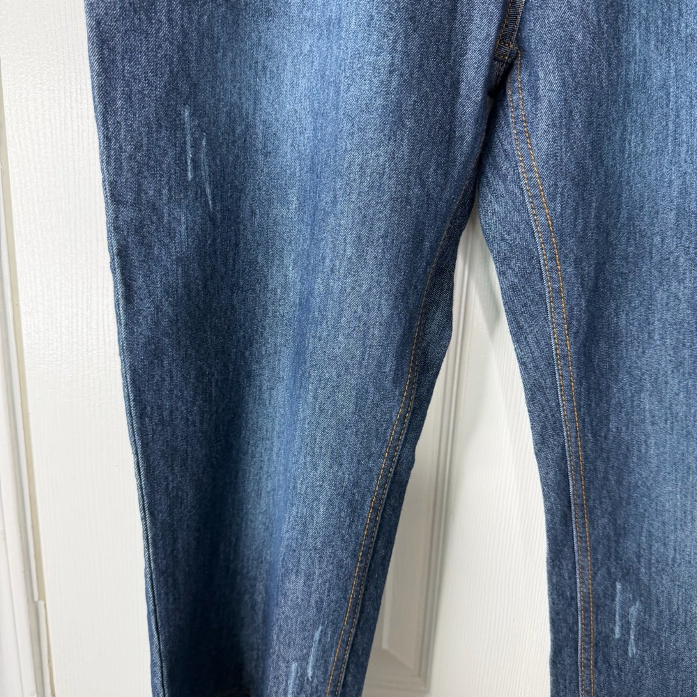 Sz 36 De’Extase Y2K Dark Wash Low Rise Capris NWOT $170 MSRP - Picture 6 of 15